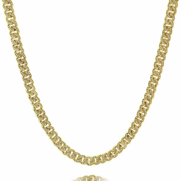 14k Gold 8mm 30" Cuban Chain - Picture 5 of 6